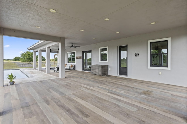 1545 Pulitzer Rd, Fort Pierce, FL 34945 - view of patio / terrace featuring a ceiling fan