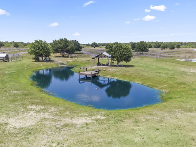 1545 Pulitzer Rd, Fort Pierce, FL 34945 - water view featuring a gazebo