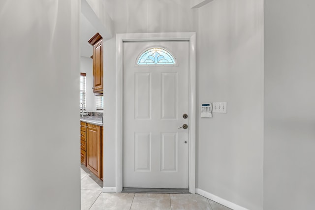 1265 Pine Sage Cir, West Palm Beach, FL 33409 - entrance foyer with light tile patterned flooring and baseboards