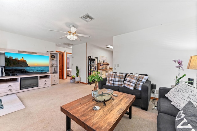 4755 Centurian Way, Greenacres, FL 33463 - carpeted living area with a ceiling fan