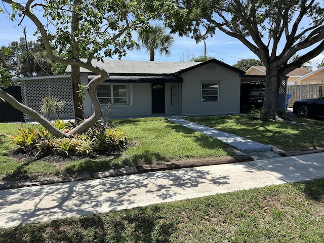 604 W Ocean Ave, Lantana, FL 33462 - ranch-style house featuring stucco siding and roof with shingles