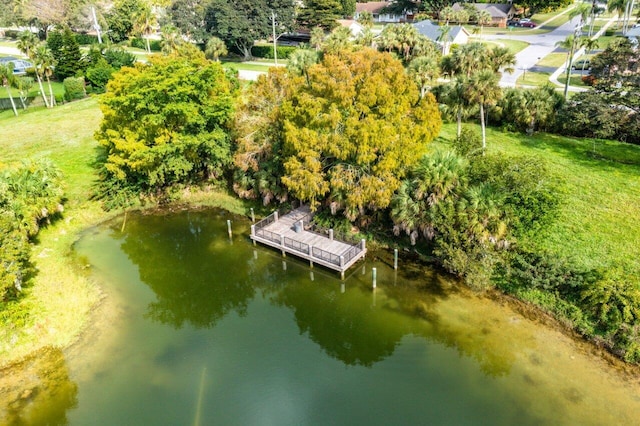 10535 Ladypalm Ln Unit B, Boca Raton, FL 33498 - drone / aerial view of a tree filled landscape and a nearby body of water