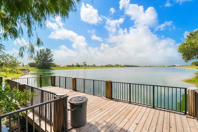 10535 Ladypalm Ln Unit B, Boca Raton, FL 33498 - dock featuring a deck with water view