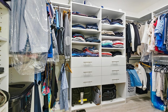 21188 Juego Cir Unit 17-A, Boca Raton, FL 33433 - walk in closet with wood finished floors