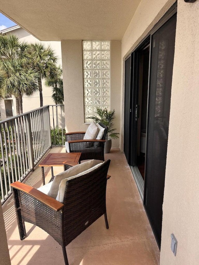 view of balcony