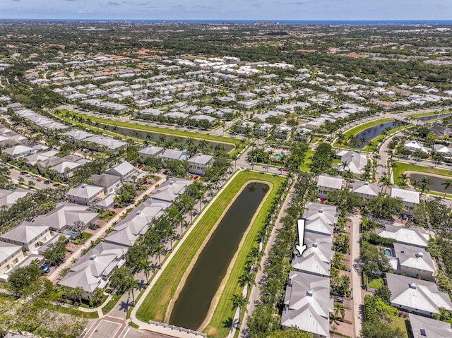 1330 S Jeaga Dr, Jupiter, FL 33458 - aerial view of property and surrounding area with a large body of water and nearby suburban area