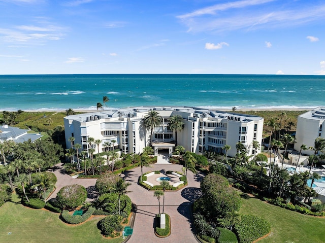 bird's eye view of a large body of water