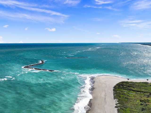 water view featuring nearby beach