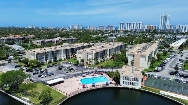 851 Three Islands Blvd Unit 102, Hallandale Beach, FL 33009 - bird's eye view of a skyline view and a large body of water