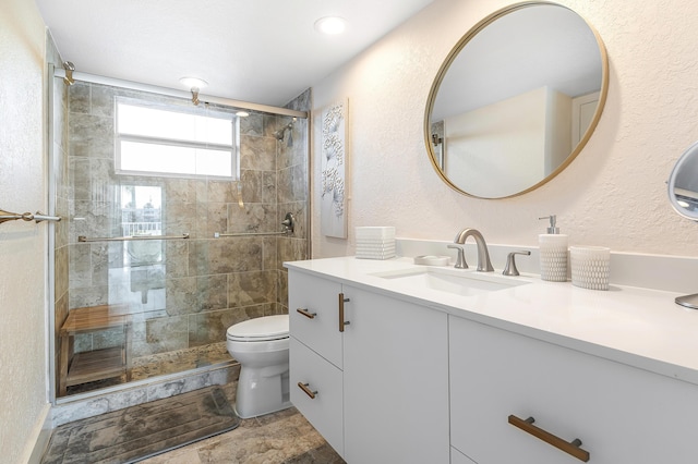 1536 SE 15th Ct Unit 107, Deerfield Beach, FL 33441 - full bath featuring a shower stall, toilet, and vanity