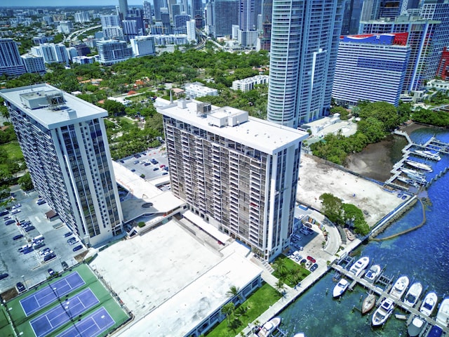 1865 Brickell Ave Unit A611, Miami, FL 33129 - view of urban area featuring a nearby body of water and numerous boat docks