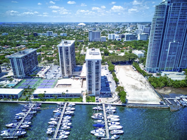 1865 Brickell Ave Unit A611, Miami, FL 33129 - view of urban area featuring a nearby body of water and numerous boat docks