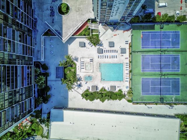 1865 Brickell Ave Unit A611, Miami, FL 33129 - aerial view of a pool