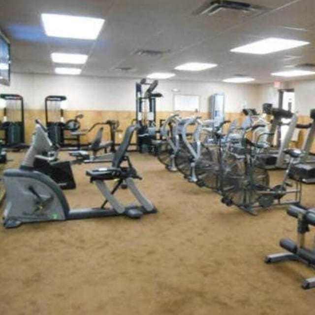 15109 Ashland Dr Unit 307, Delray Beach, FL 33484 - gym with carpet floors