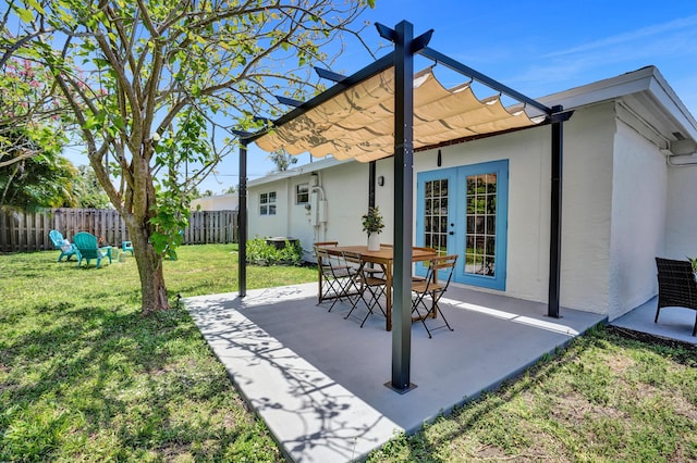 view of patio / terrace with french doors