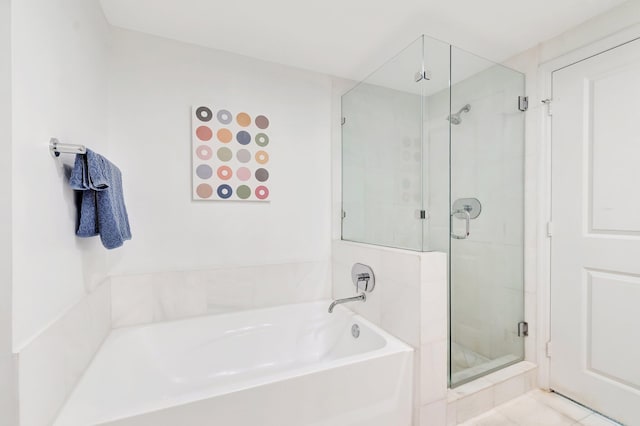 480 Hibiscus St Unit 709, West Palm Beach, FL 33401 - full bath with a garden tub and a stall shower