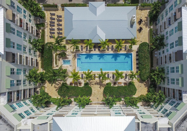 480 Hibiscus St Unit 709, West Palm Beach, FL 33401 - aerial view of a pool area