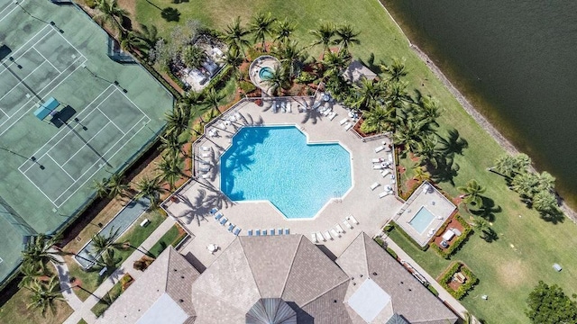 8623 Mangrove Cay, West Palm Beach, FL 33411 - bird's eye view of a pool