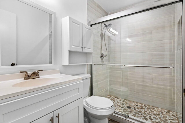 2920 SW 22nd Cir Unit C2, Delray Beach, FL 33445 - bathroom with toilet, a shower stall, and vanity