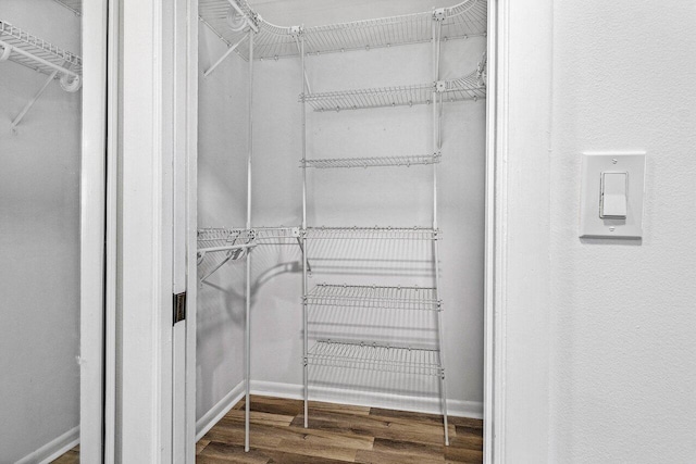 2920 SW 22nd Cir Unit C2, Delray Beach, FL 33445 - walk in closet featuring wood finished floors