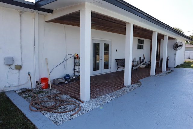 view of patio / terrace with french doors