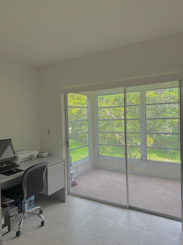 8305 NW 61st St Unit C309, Tamarac, FL 33321 - office space featuring a textured ceiling and light tile patterned flooring