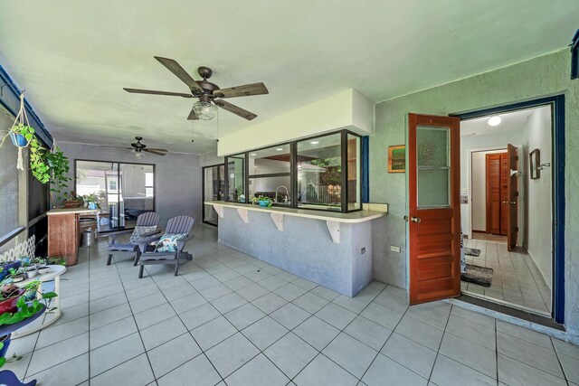 1290 SE Mcfarlane Ave, Port Saint Lucie, FL 34952 - view of patio / terrace with ceiling fan