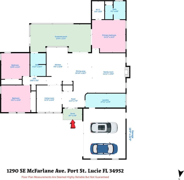 1290 SE Mcfarlane Ave, Port Saint Lucie, FL 34952 - home floor plan