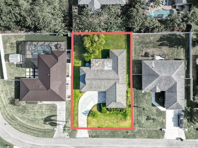 1290 SE Mcfarlane Ave, Port Saint Lucie, FL 34952 - view of property location with a pool area and property parcel outlined