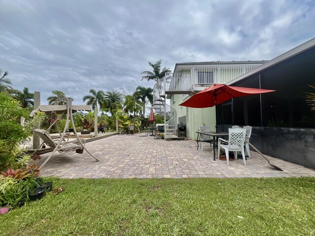 15511 63rd Pl N, Loxahatchee, FL 33470 - view of patio with stairs