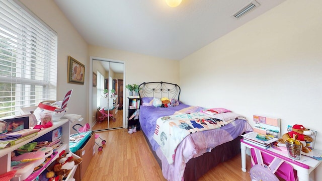 15511 63rd Pl N, Loxahatchee, FL 33470 - bedroom with light wood-type flooring