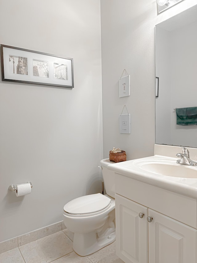 1366 Crossbill Ct, Weston, FL 33327 - bathroom featuring toilet, vanity, and tile patterned flooring