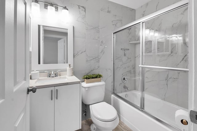 9794 Ridgecreek Rd, Boca Raton, FL 33496 - full bath featuring toilet, bath / shower combo with glass door, and vanity