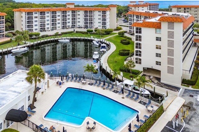 2871 N Ocean Blvd Unit M334, Boca Raton, FL 33431 - community pool with a water view