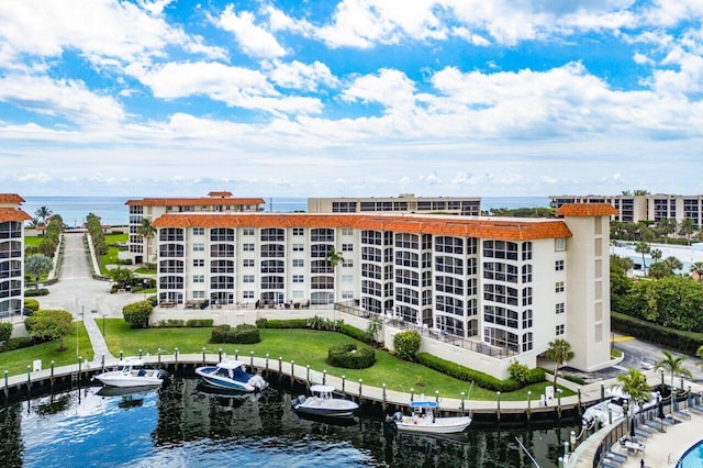 2871 N Ocean Blvd Unit M334, Boca Raton, FL 33431 - view of apartment building / complex with a water view