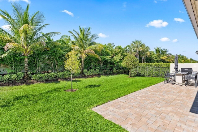 9333 Mountain Pine Grv, Boynton Beach, FL 33473 - view of yard featuring a patio area and outdoor dining area