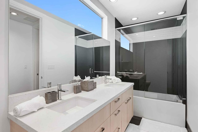 120 N Gordon Rd Share A, Unit Share A, Fort Lauderdale, FL 33301 - full bath featuring an enclosed shower, vanity, recessed lighting, and toilet