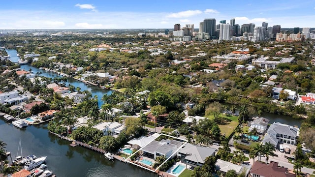 120 N Gordon Rd Share A, Unit Share A, Fort Lauderdale, FL 33301 - aerial overview of property's location with a large body of water and a view of skyline