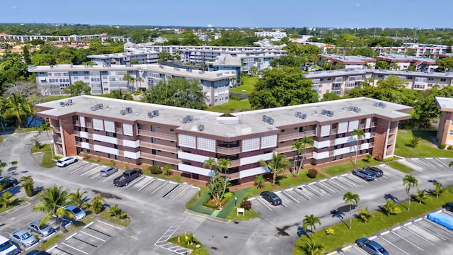 bird's eye view of apartment complex