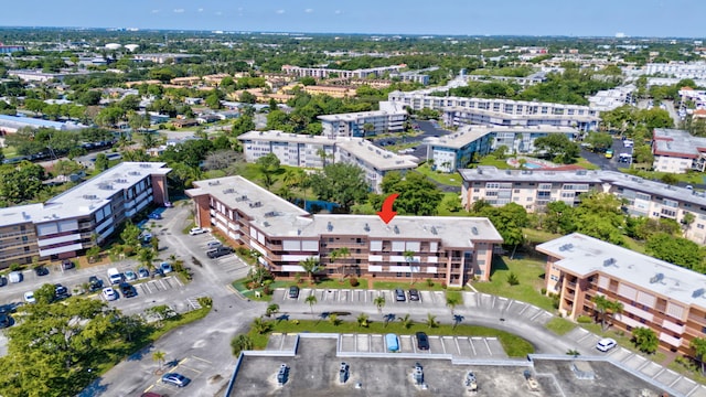 aerial view of apartment complex / building