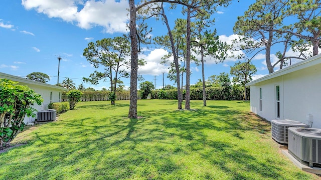 5048 Petal Pl Unit C, Delray Beach, FL 33484 - view of green lawn with central AC