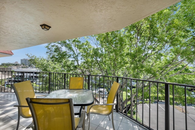 view of balcony