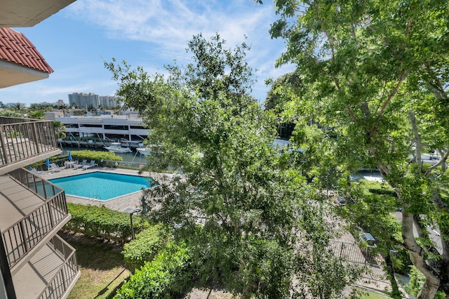 view of pool