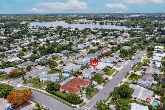 1445 Cindy Dr, Lake Worth Beach, FL 33461 - aerial view of property and surrounding area with a nearby body of water and nearby suburban area