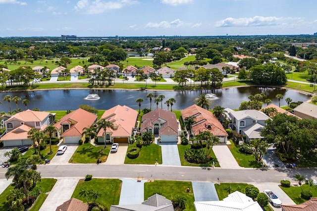 12811 Oak Knoll Dr, Palm Beach Gardens, FL 33418 - aerial view of residential area with a nearby body of water