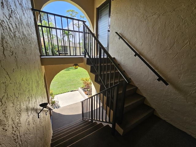 view of stairs