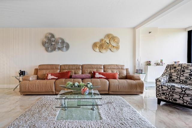 7290 Kinghurst Dr Unit 607, Delray Beach, FL 33446 - living room with marble finish floors