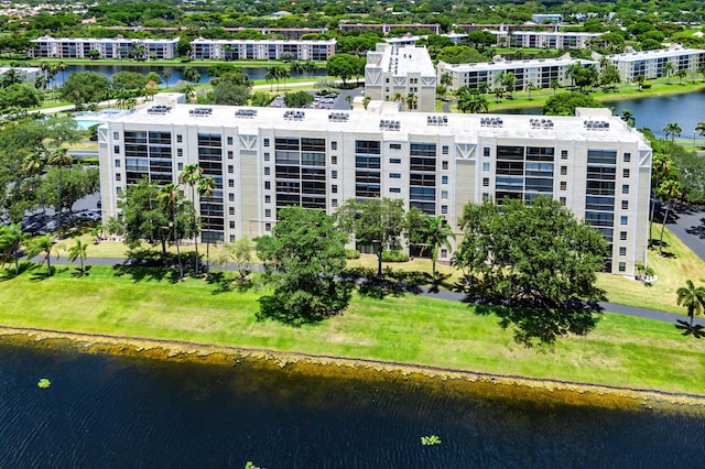 7290 Kinghurst Dr Unit 607, Delray Beach, FL 33446 - aerial view of apartment complex and a nearby body of water