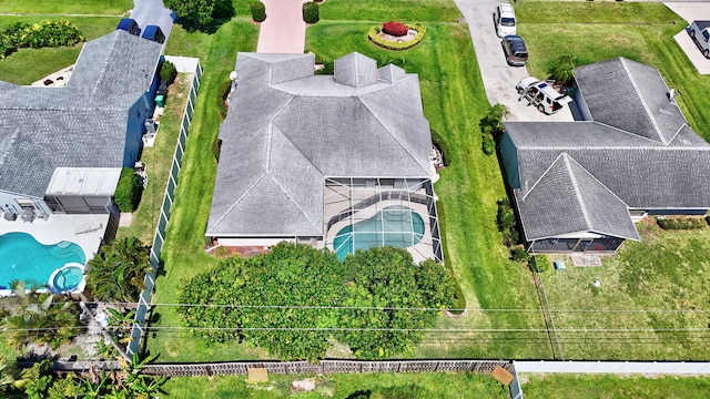 3204 SE Otis Ln, Port Saint Lucie, FL 34984 - bird's eye view of a pool area