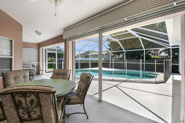 3204 SE Otis Ln, Port Saint Lucie, FL 34984 - view of pool with ceiling fan